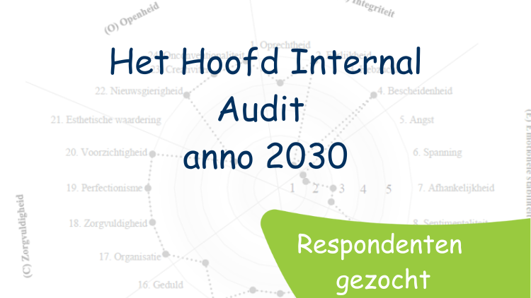 Respondenten gezocht: Het Hoofd Internal Audit anno 2030