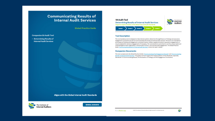 Communicating Results of Internal Audit Services