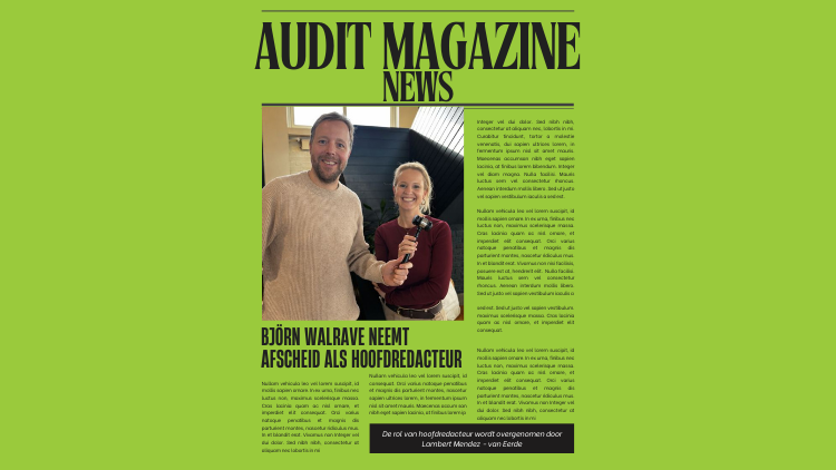 Björn Walrave neemt afscheid als hoofdredacteur van Audit Magazine